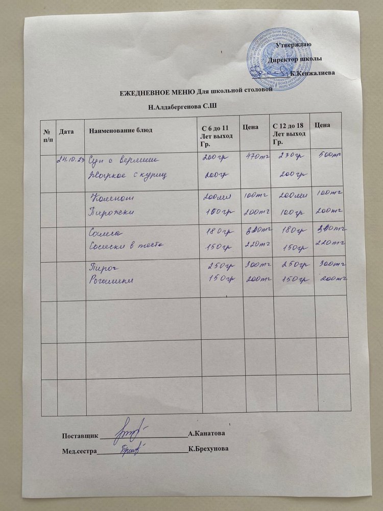 Ас мәзірі 24.10.2023