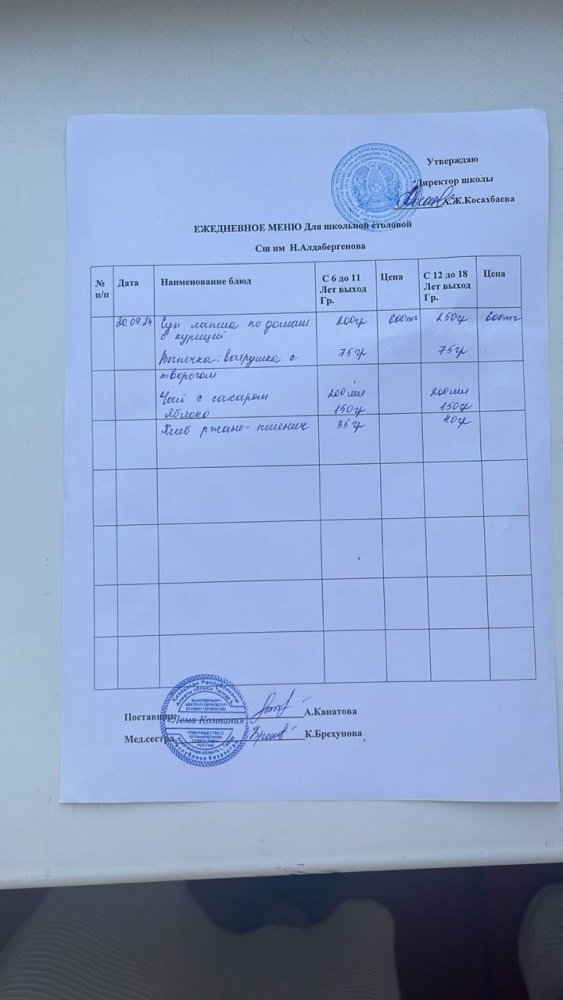 Ас мәзірі 20.09.2024