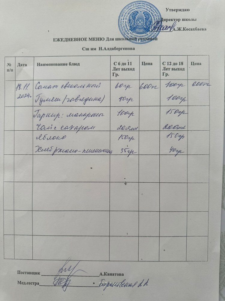 Ас мәзірі 18.11.2024